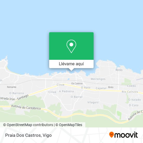 Mapa Praia Dos Castros