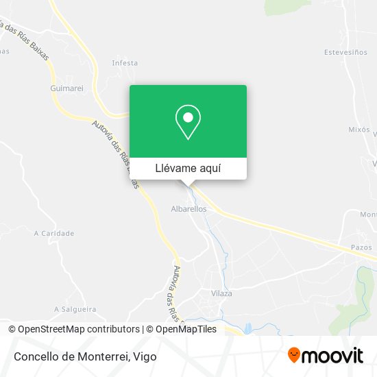 Mapa Concello de Monterrei