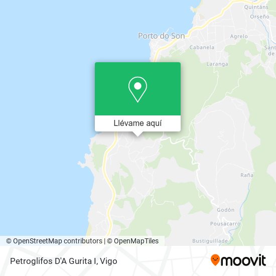 Mapa Petroglifos D'A Gurita I
