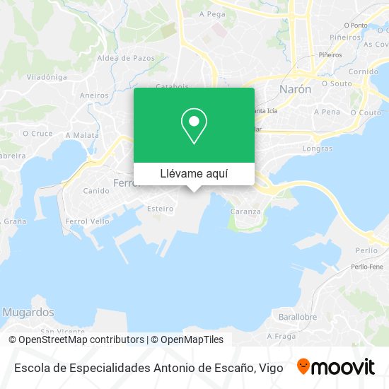 Mapa Escola de Especialidades Antonio de Escaño
