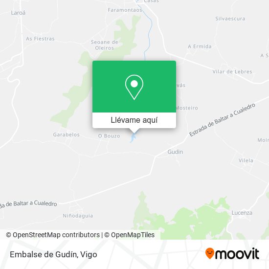 Mapa Embalse de Gudín
