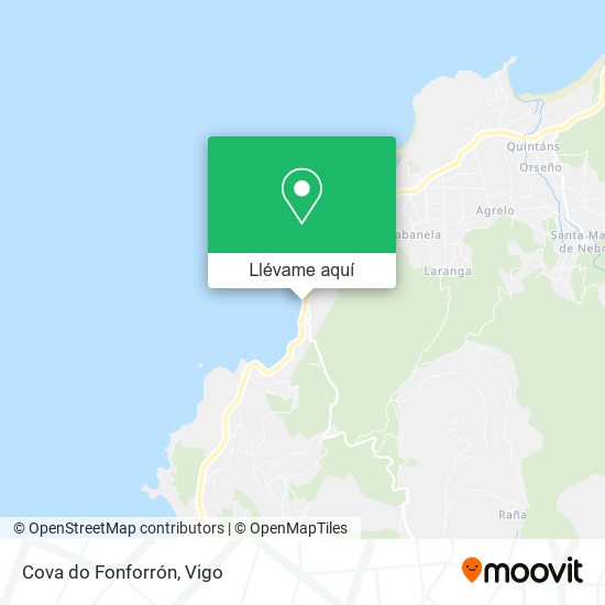 Mapa Cova do Fonforrón