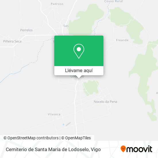 Mapa Cemiterio de Santa María de Lodoselo