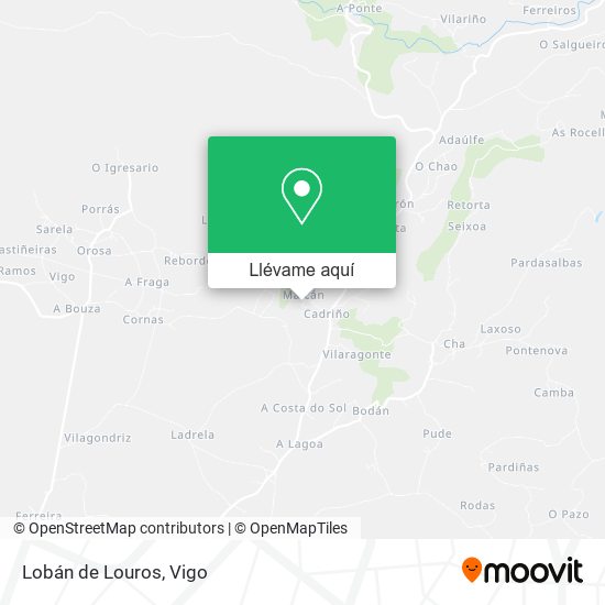 Mapa Lobán de Louros