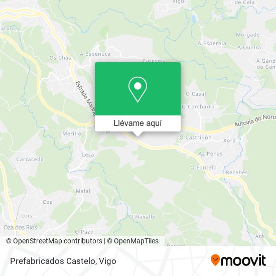 Mapa Prefabricados Castelo