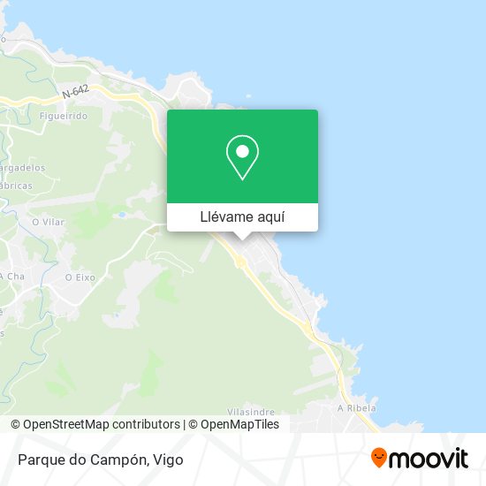 Mapa Parque do Campón