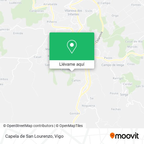 Mapa Capela de San Lourenzo