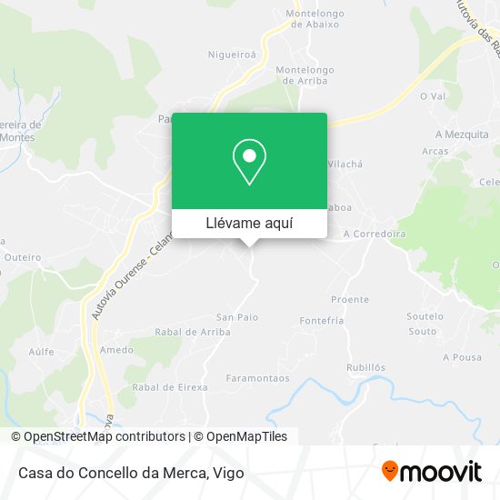 Mapa Casa do Concello da Merca