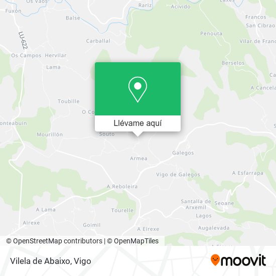 Mapa Vilela de Abaixo