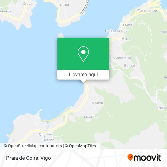 Mapa Praia de Coira