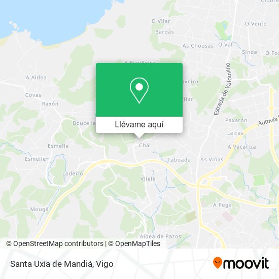 Mapa Santa Uxía de Mandiá