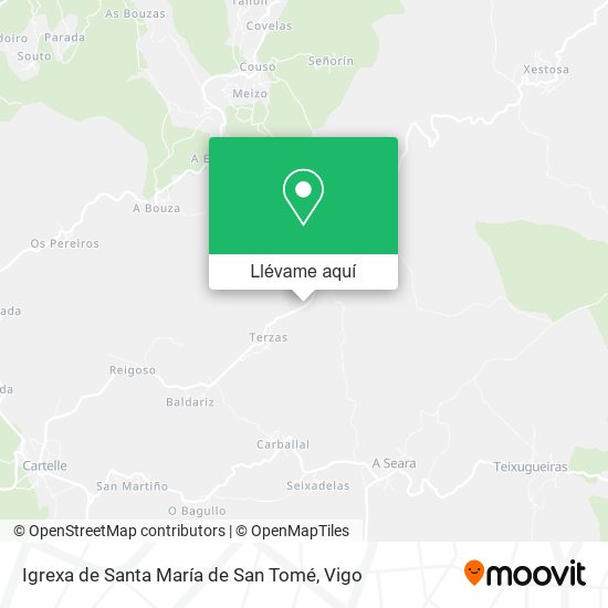 Mapa Igrexa de Santa María de San Tomé