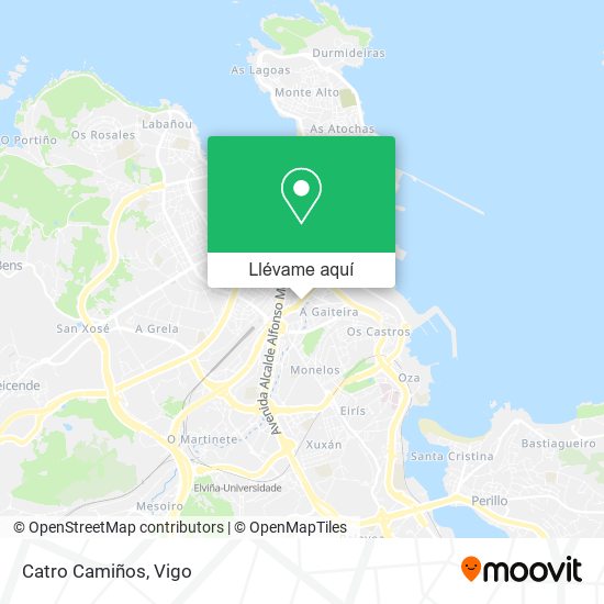 Mapa Catro Camiños