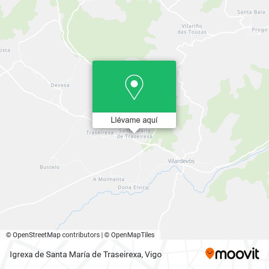 Mapa Igrexa de Santa María de Traseirexa