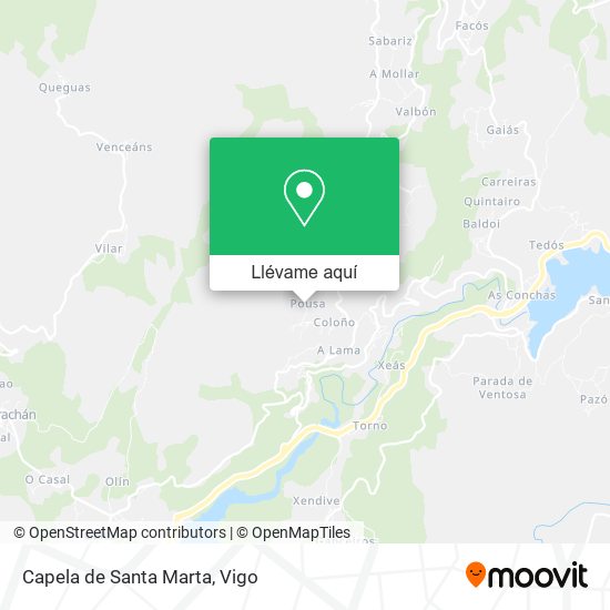 Mapa Capela de Santa Marta