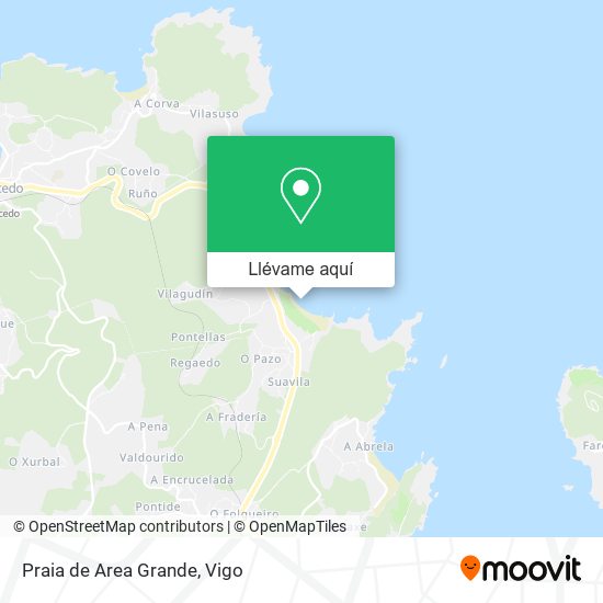 Mapa Praia de Area Grande