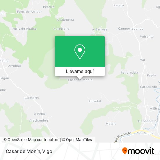 Mapa Casar de Monín