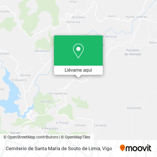 Mapa Cemiterio de Santa María de Souto de Limia
