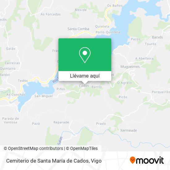 Mapa Cemiterio de Santa María de Cados
