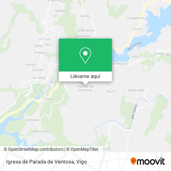 Mapa Igrexa de Parada de Ventosa