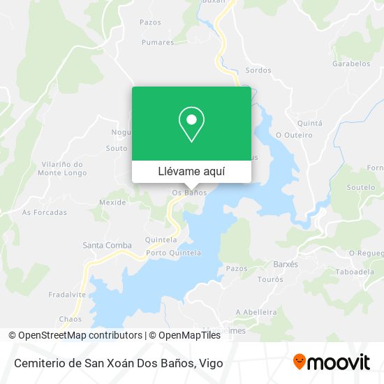 Mapa Cemiterio de San Xoán Dos Baños