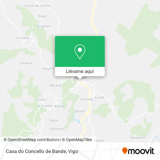 Mapa Casa do Concello de Bande