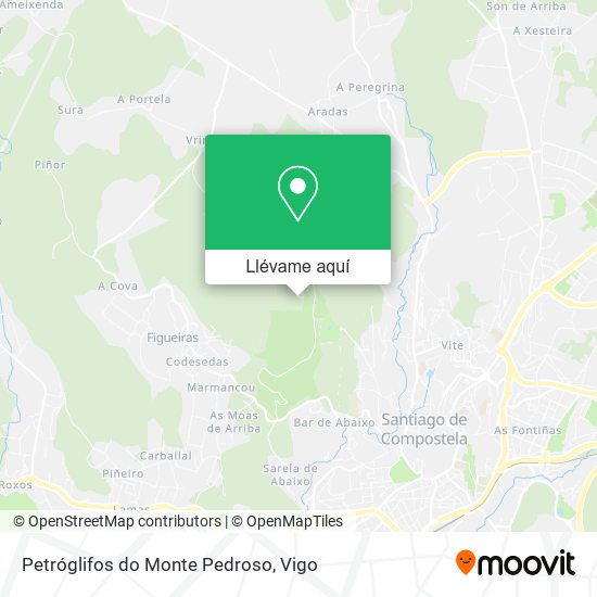 Mapa Petróglifos do Monte Pedroso