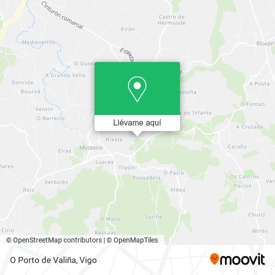 Mapa O Porto de Valiña
