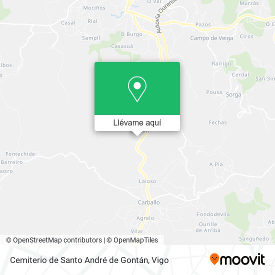 Mapa Cemiterio de Santo André de Gontán