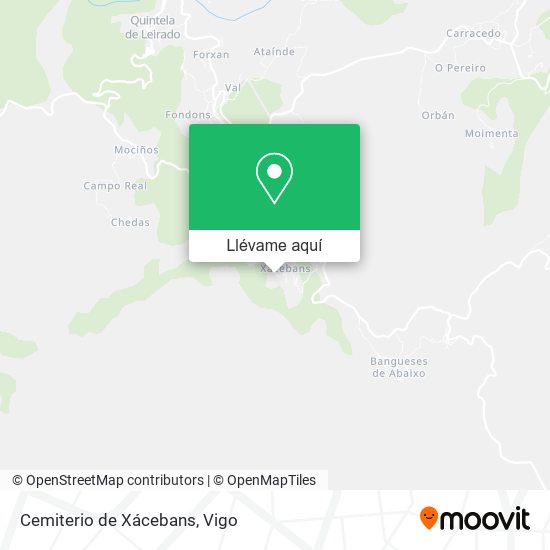 Mapa Cemiterio de Xácebans