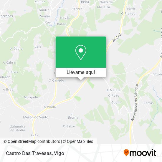 Mapa Castro Das Travesas