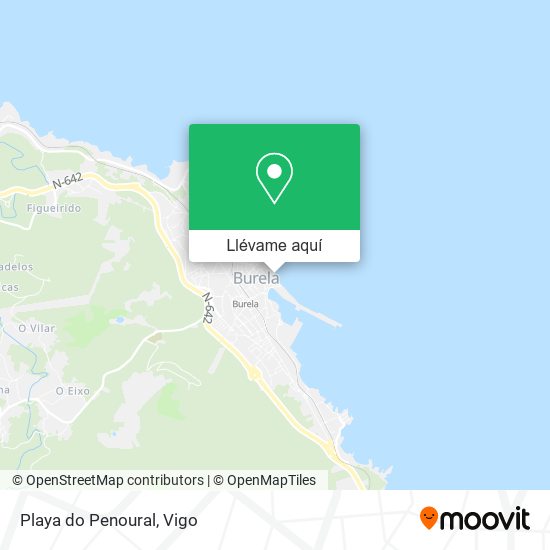 Mapa Playa do Penoural
