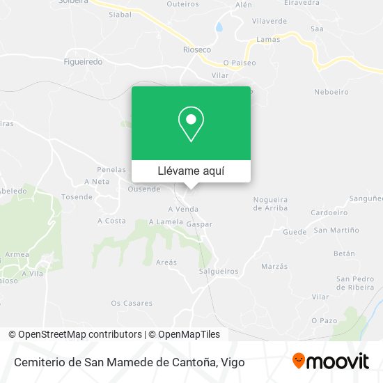 Mapa Cemiterio de San Mamede de Cantoña