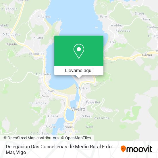 Mapa Delegación Das Consellerías de Medio Rural E do Mar