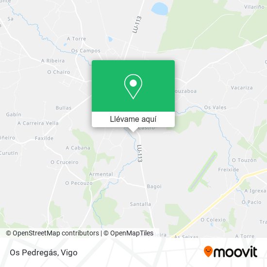 Mapa Os Pedregás