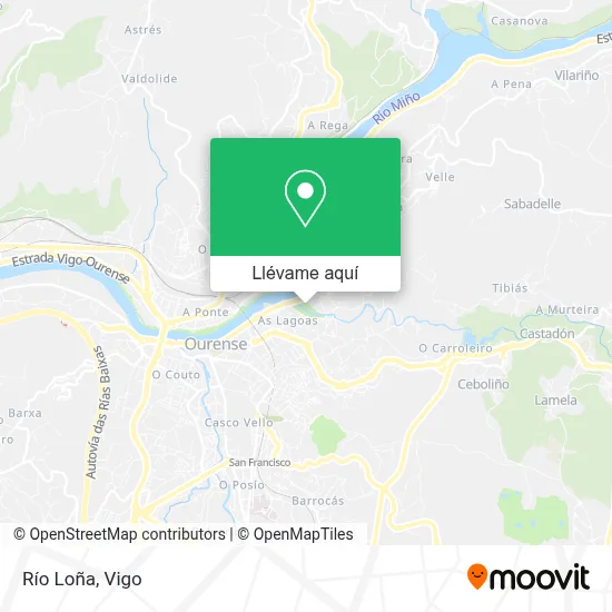 Mapa Río Loña