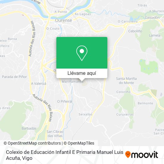 Mapa Colexio de Educación Infantil E Primaria Manuel Luis Acuña