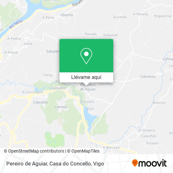 Mapa Pereiro de Aguiar, Casa do Concello