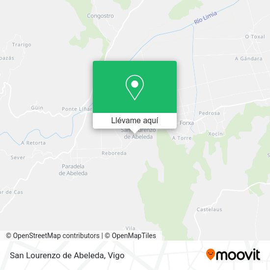 Mapa San Lourenzo de Abeleda