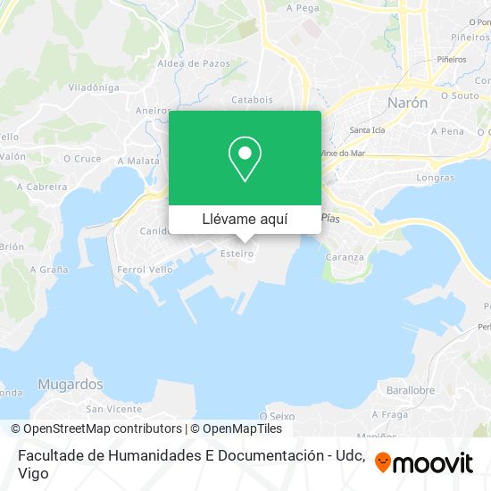 Mapa Facultade de Humanidades E Documentación - Udc