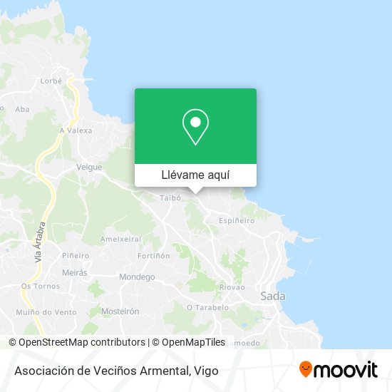 Mapa Asociación de Veciños Armental