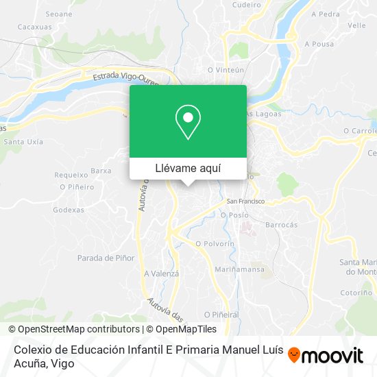 Mapa Colexio de Educación Infantil E Primaria Manuel Luís Acuña
