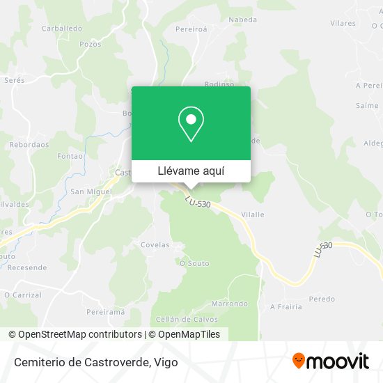 Mapa Cemiterio de Castroverde