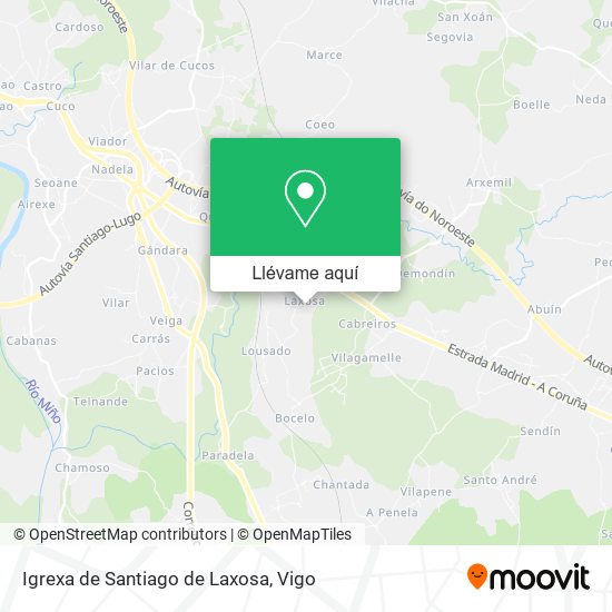 Mapa Igrexa de Santiago de Laxosa