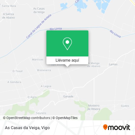 Mapa As Casas da Veiga