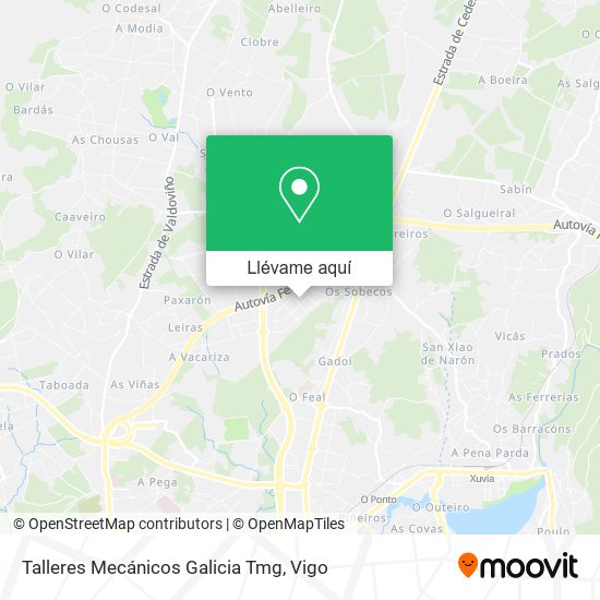 Mapa Talleres Mecánicos Galicia Tmg