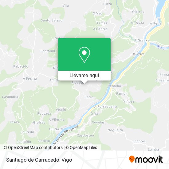 Mapa Santiago de Carracedo
