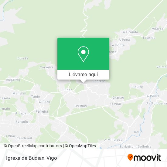 Mapa Igrexa de Budian