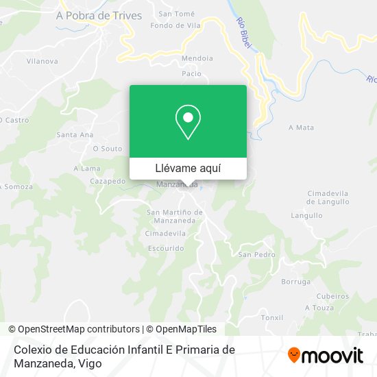 Mapa Colexio de Educación Infantil E Primaria de Manzaneda