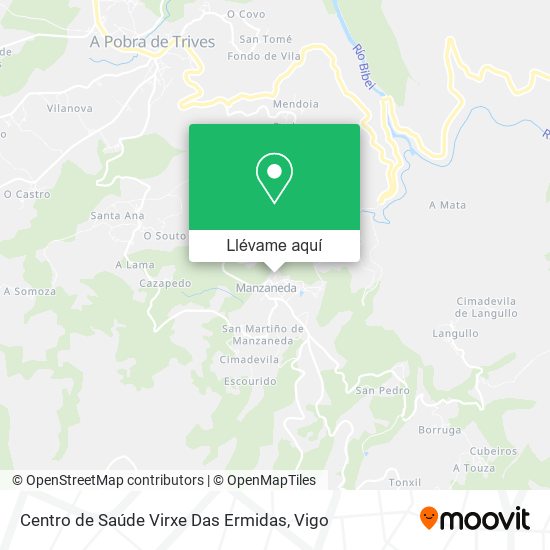 Mapa Centro de Saúde Virxe Das Ermidas